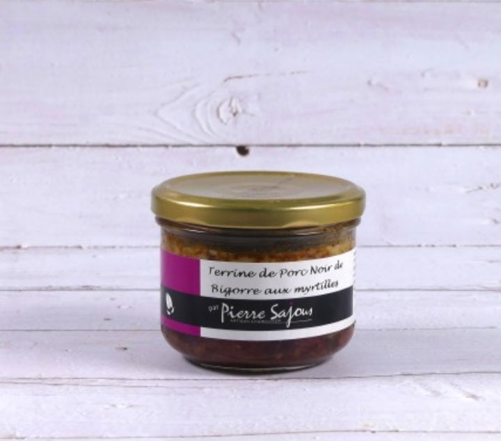 Terrine de porc noir de Bigorre aux myrtilles 180g
