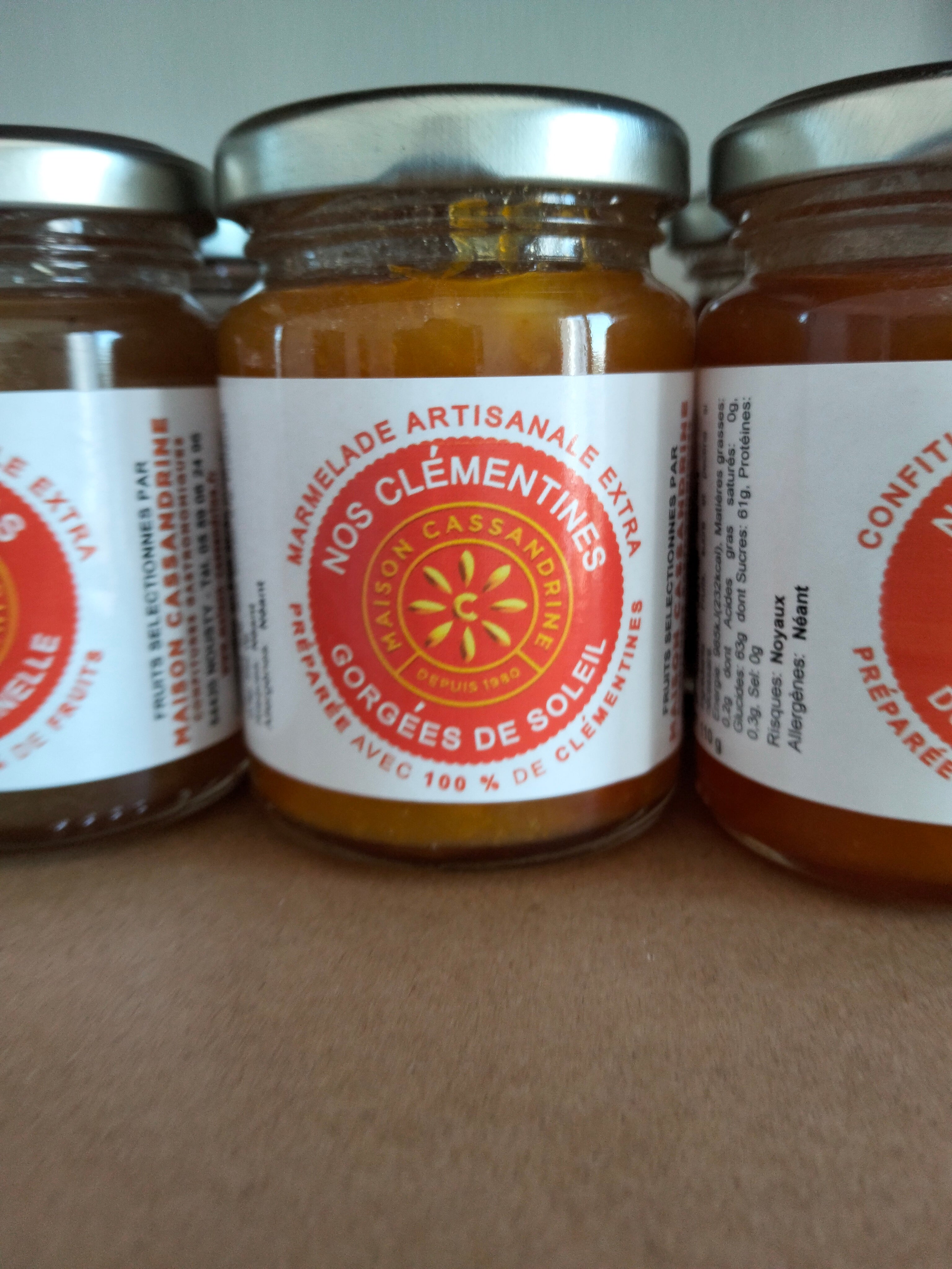 Confiture clémentine gorgées de soleil