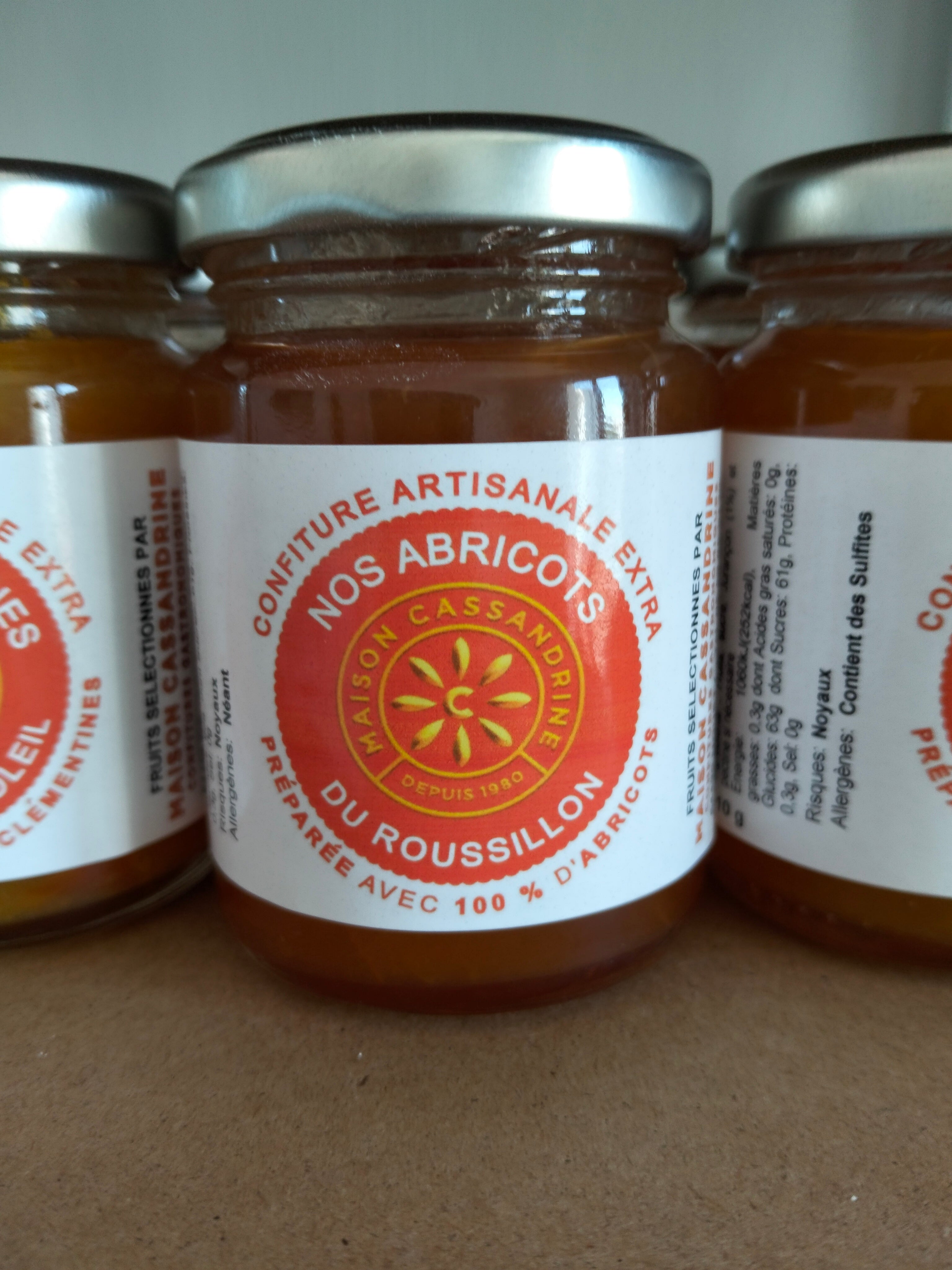 Confitures abricots du Roussillon